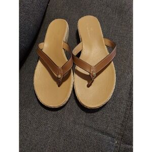 TOMMY BAHAMA Thomas Flip Flops SZ 9M Summer Pool Vacation Resort Shoe Boho Y2k